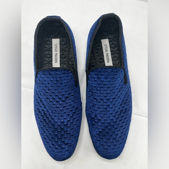 Men\'s Steve Madden Blue Velvet Lifted Slip-On
Loafer Dress Shoes Sizes 8 (MB1) main image 7